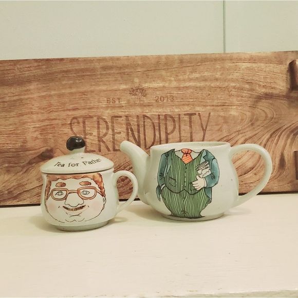 Fathers Day Gift Tea for One Novelty Teapot Set Tea For Father - Picture 11 of 14